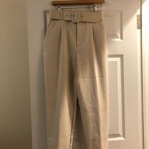 Zara Trouser with Matching Belt Size M